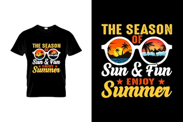 Summer TShirt Design or Summer poster Design Summer Quotes Summer Typography