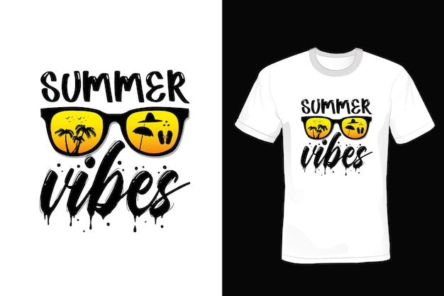 Summer Tshirt design typography vintage