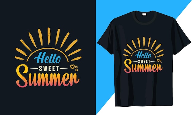 Summer tshirt design vector for summer vacation