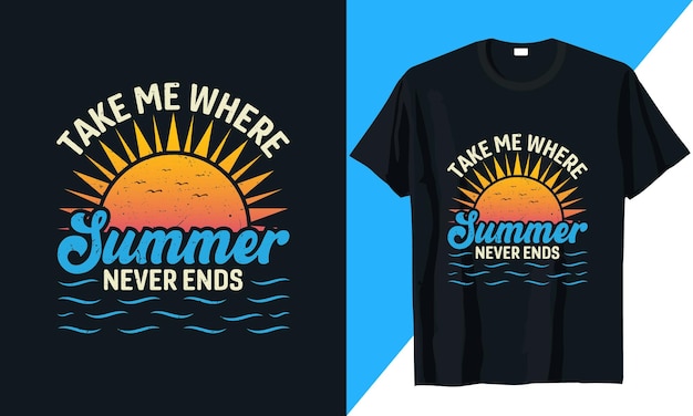 Summer tshirt design vector