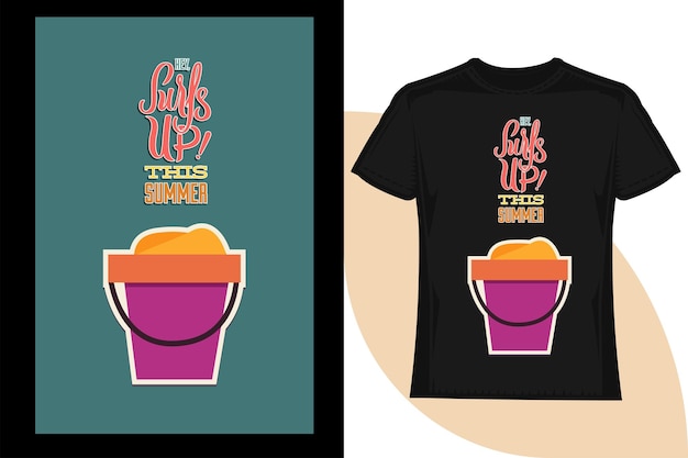 Vector summer tshirt and vector file