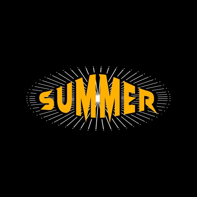 summer typography design vector for print t shirt