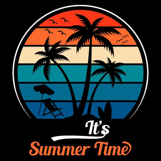 Summer Typography and Graphic T shirt Design