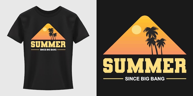 Summer Typography T-Shirt Design