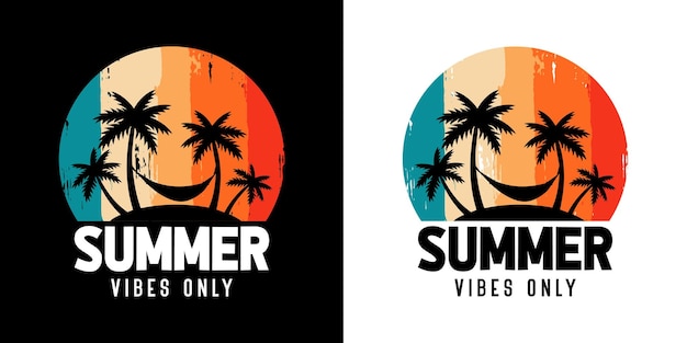 Summer typography T shirt Design