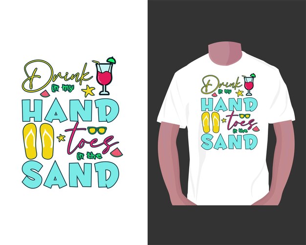 summer typography tshirt design