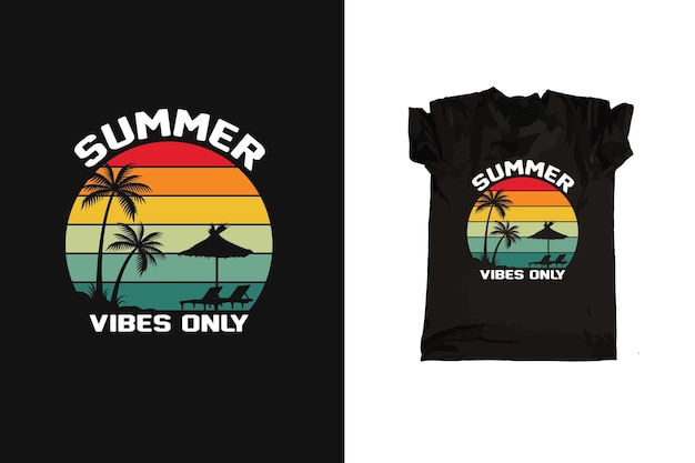 Summer typography tshirt design