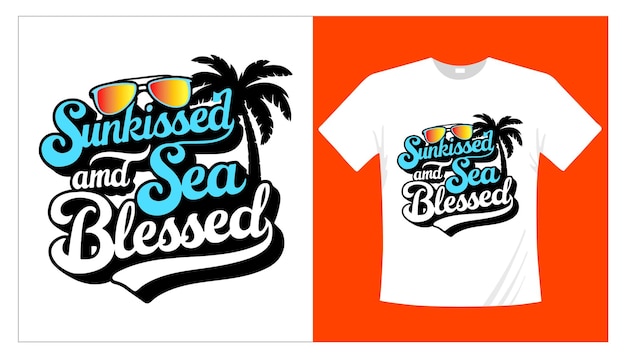 Summer typography tshirt design