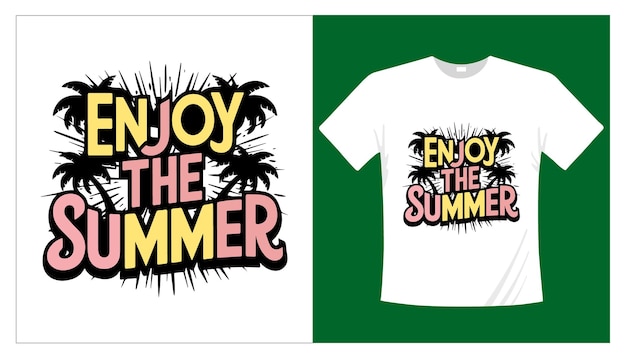 Summer typography tshirt design