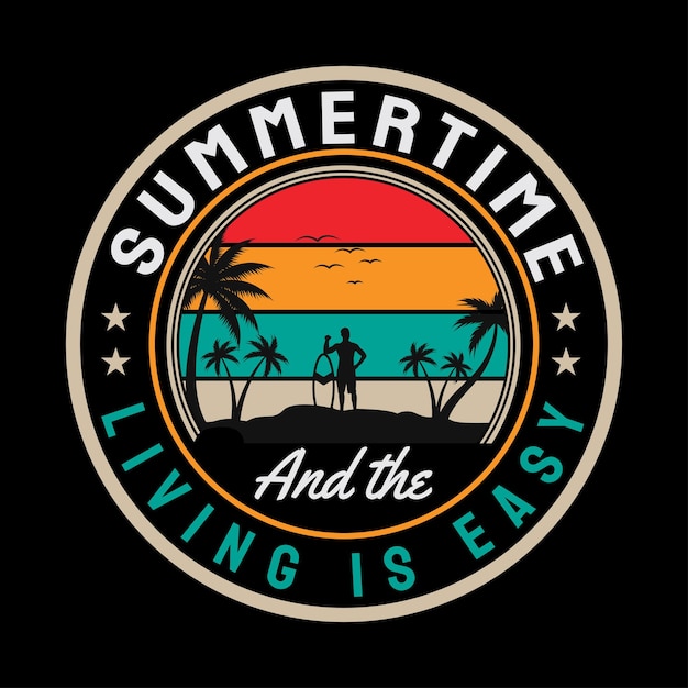 Summer Typography Vector Tshirt design