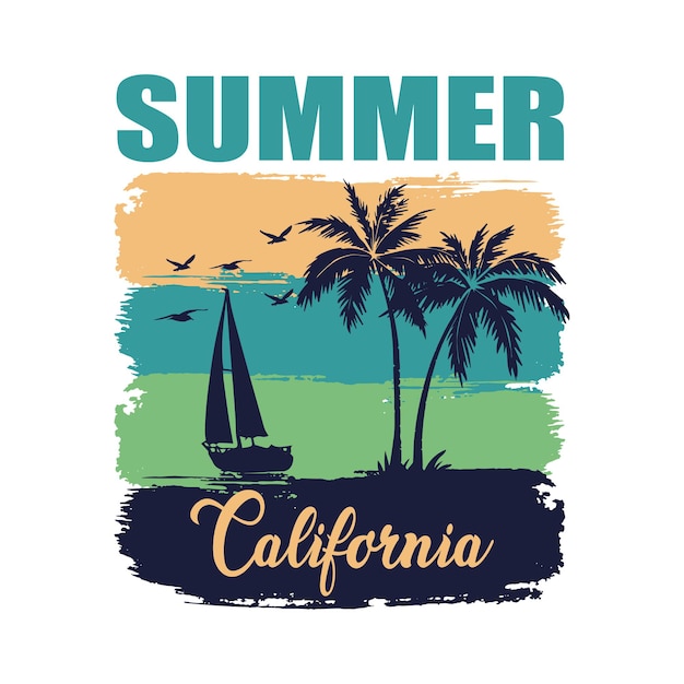 Summer Typography Vector Tshirt design