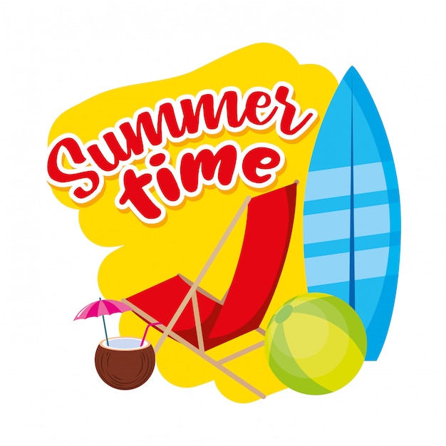 Summer and vacation time card