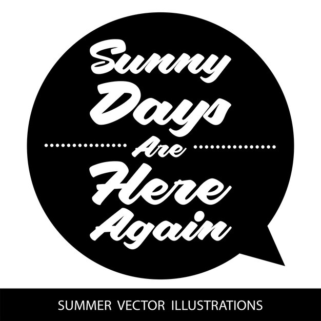 Summer vector illustrations designs