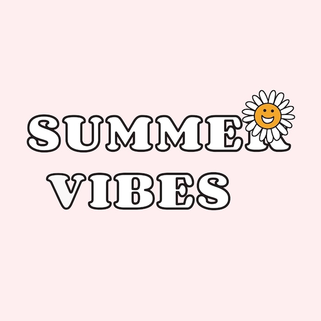 Summer vibes beige background with daisy flowers Motivational and inspiring background