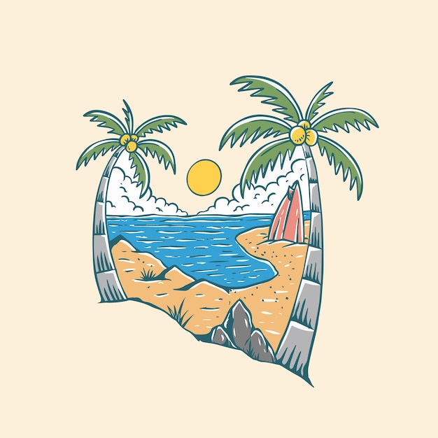 Summer Vibes Illustration