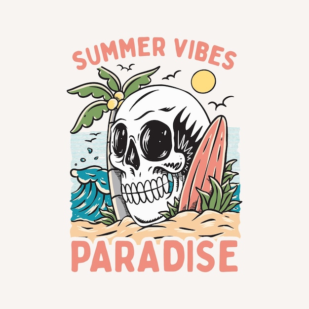 summer vibes illustration