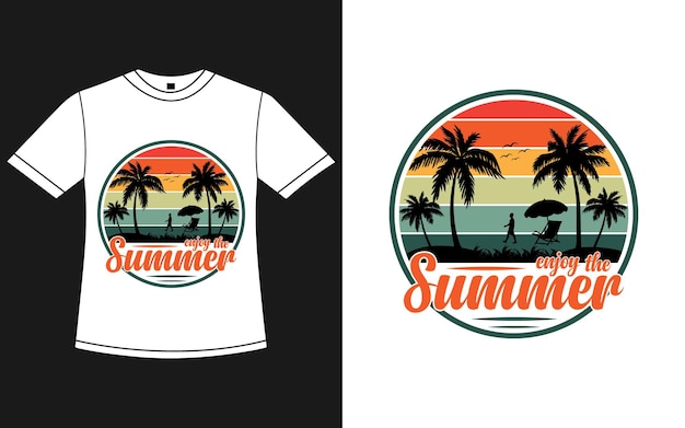 Summer vibes Tshirt Design Template vector image