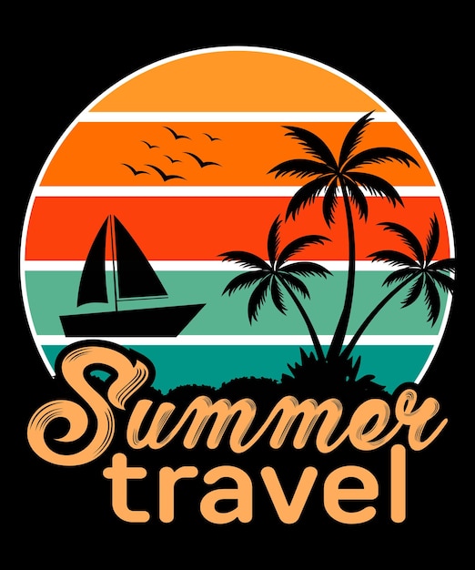 Summer Vintage Tshirt Design