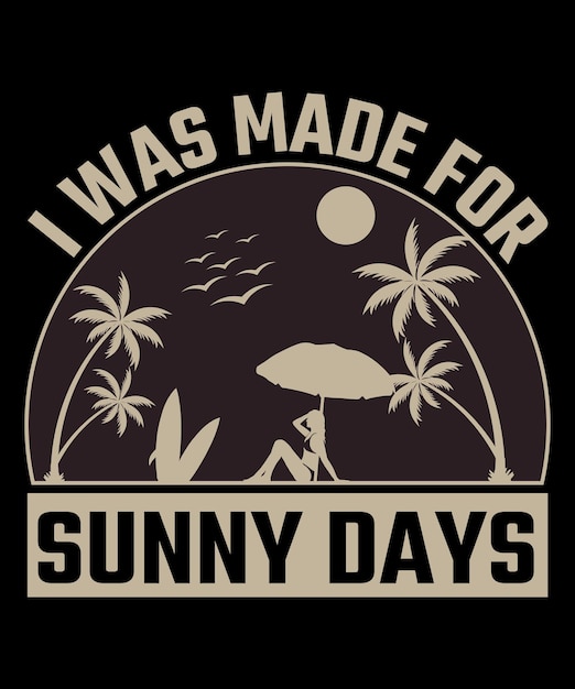 Summer Vintage Tshirt Design