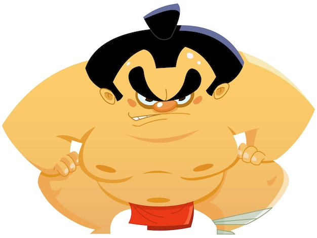 Vector sumo wrestler