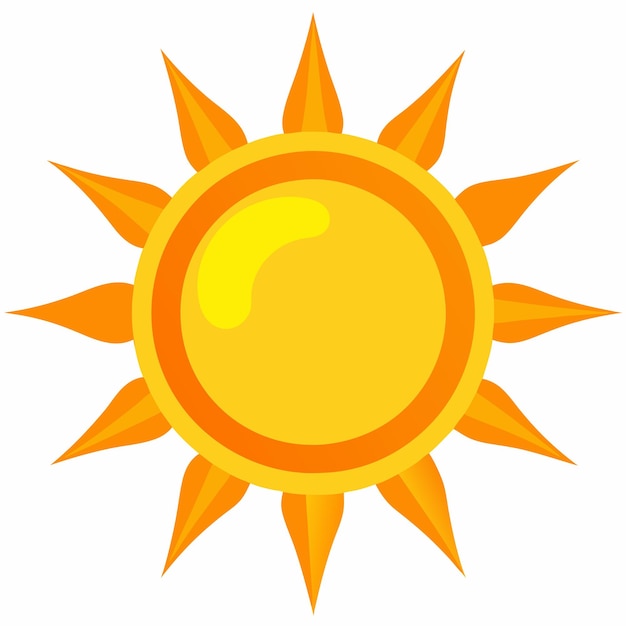 Vector sun clipart cartoon illustration drawing