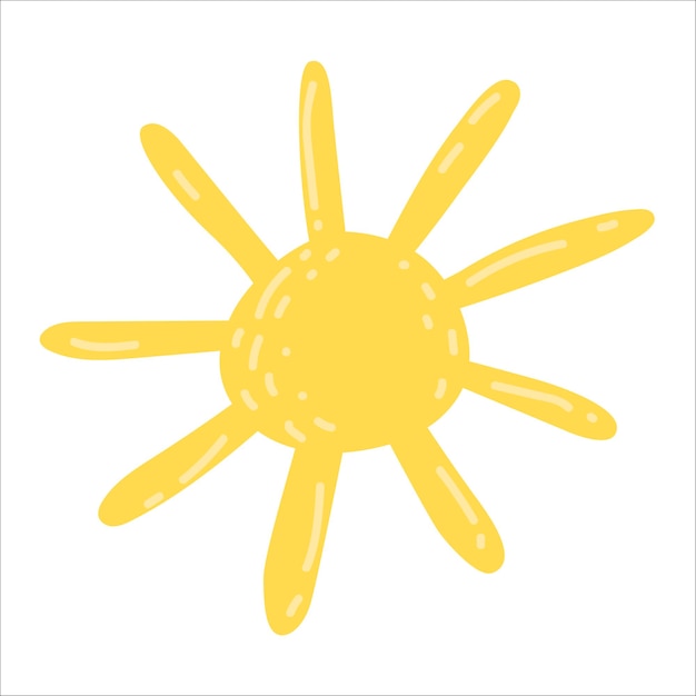 Sun icon Cartoon illustration of sun vector icon for web design