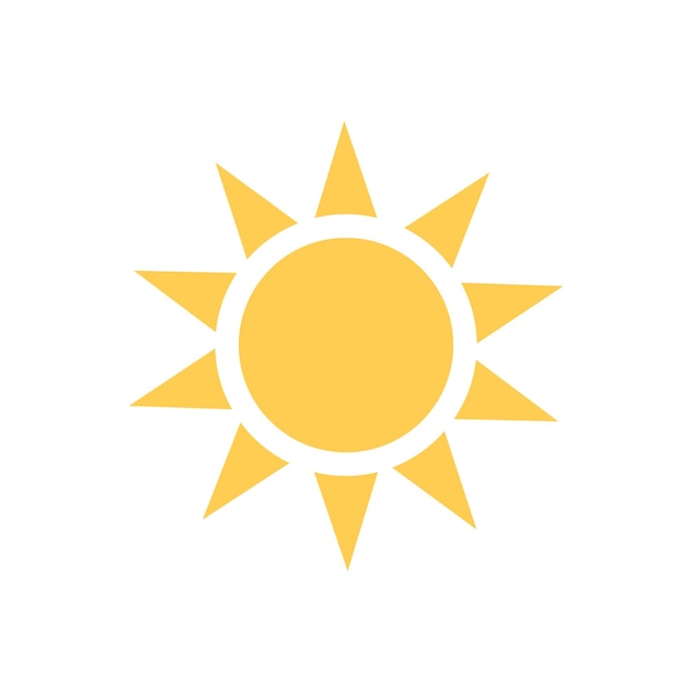 Sun icon Summer sun Vector graphics