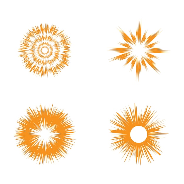 Sun ilustration logo vector icon template