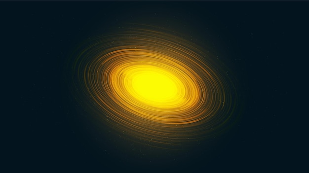 Sun Light Spiral Black hole on Galaxy background