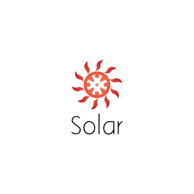 Sun logo graphic design concept