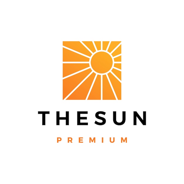 Sun logo icon illustration