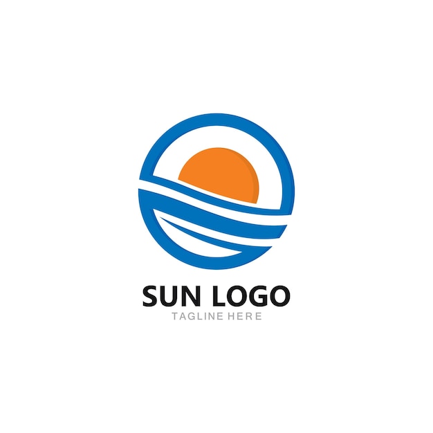 Sun Logo Icon Vector illustration