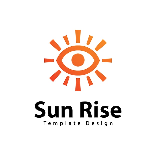 Sun Logo Vector Design Template