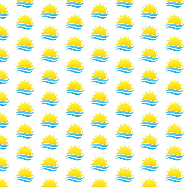 Sun Pattern design and wallpaper art Free Vector