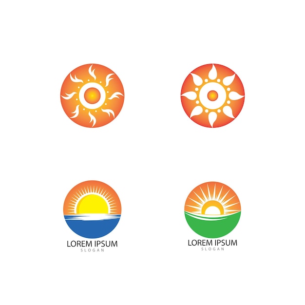 Sun Vector illustration Icon Logo Template design