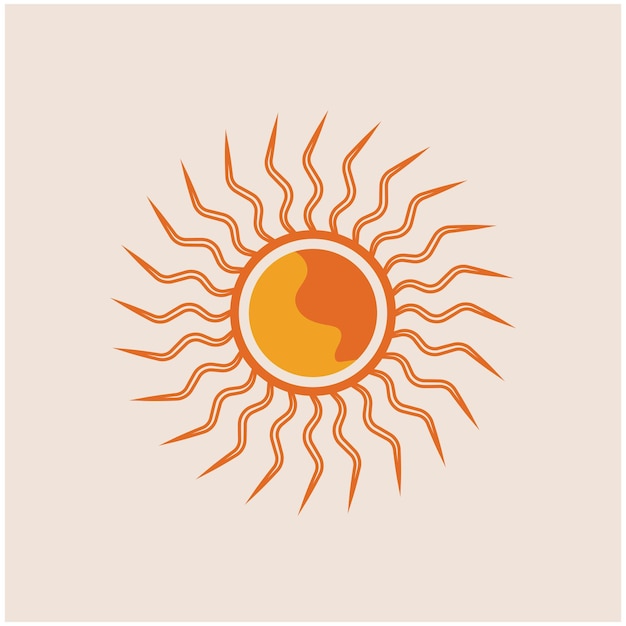 Sunbright sunshine sunlight icon vector flat design