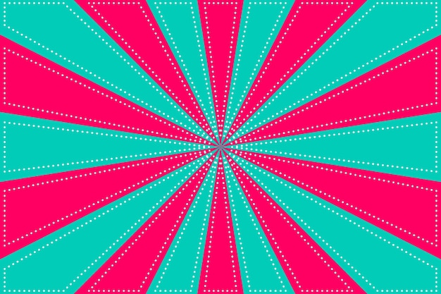 Sunburst Pattern Background Ray radial star with back stitch style Vector Illustration