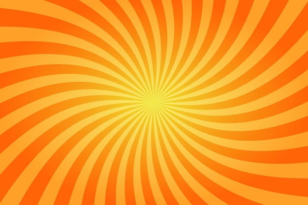 Sunburst retro sun rays yellow background