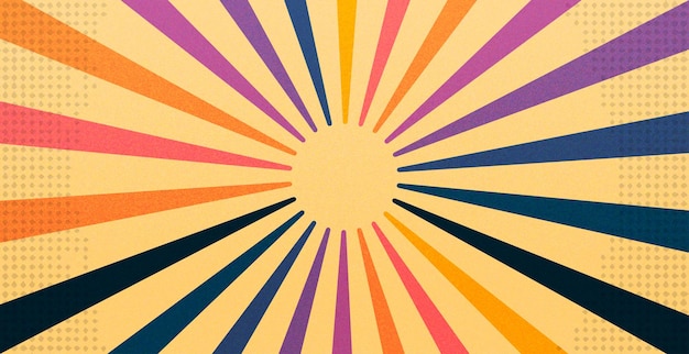 sunburst vintage retro old grain background