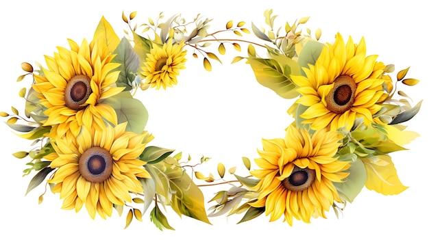 sunflower border design