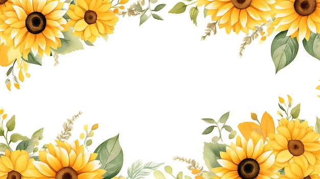 sunflower border design