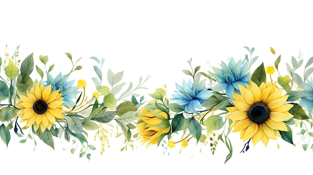 sunflower border design