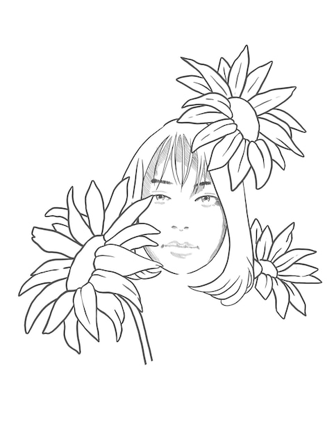 Sunflower girl