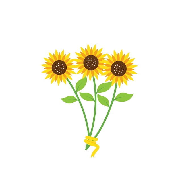 Sunflower icon vector illustration element