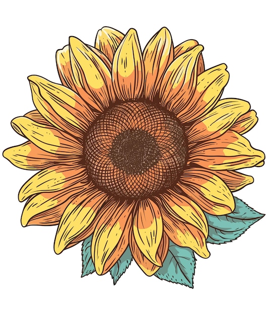 Sunflower Illustration