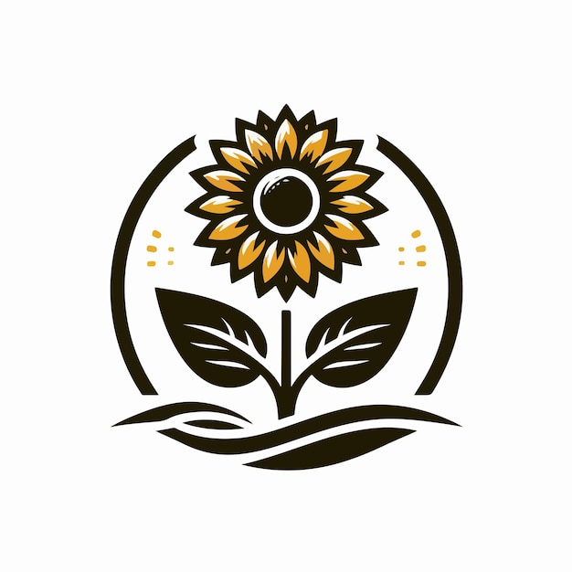 sunflower logo illustration