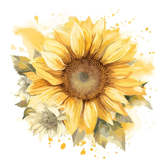 sunflower soft floral graphic