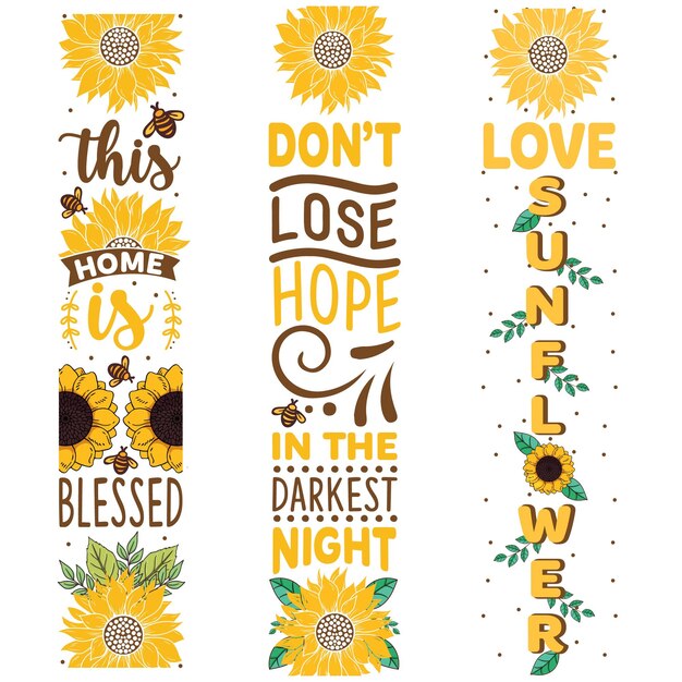 Vector sunflower svg design