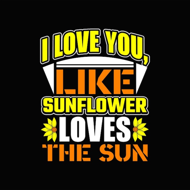 Sunflower T-shirt Design