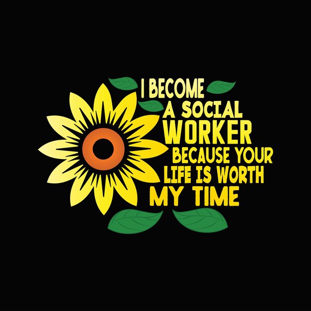 Vector sunflower t-shirt design